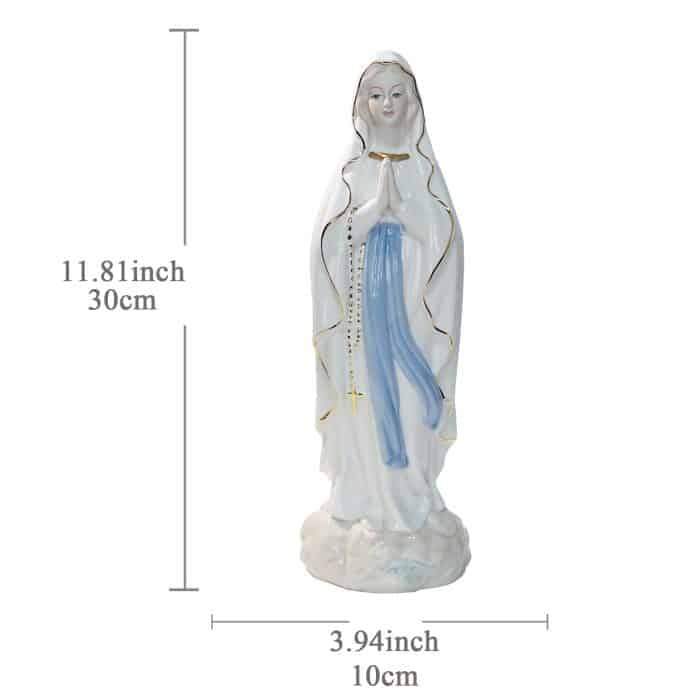 陶瓷摆件-露德圣母-31cm Catholic religious art