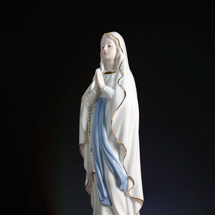 陶瓷摆件-露德圣母-31cm Catholic religious art