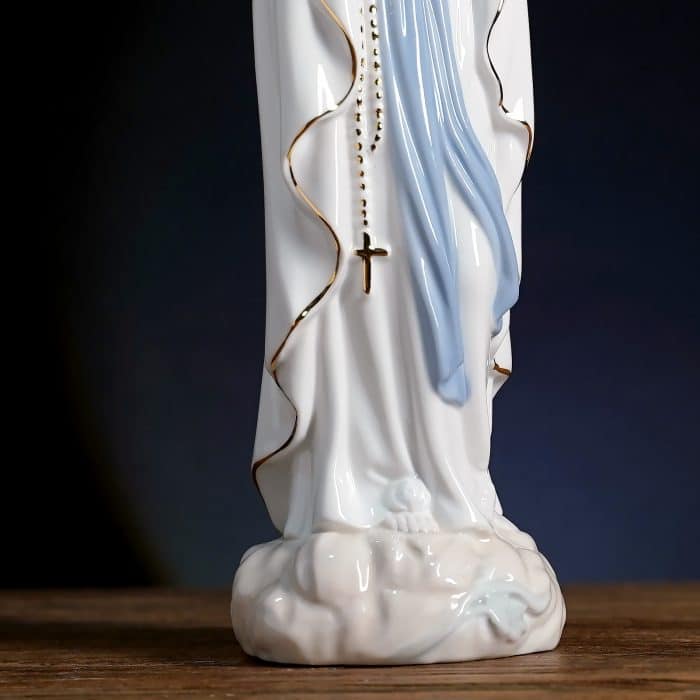 陶瓷摆件-露德圣母-31cm Catholic religious art