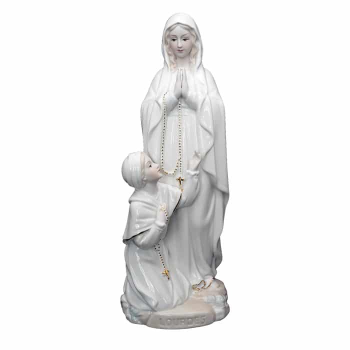 陶瓷摆件-露德和伯尔纳德 31厘米 Catholic religious art