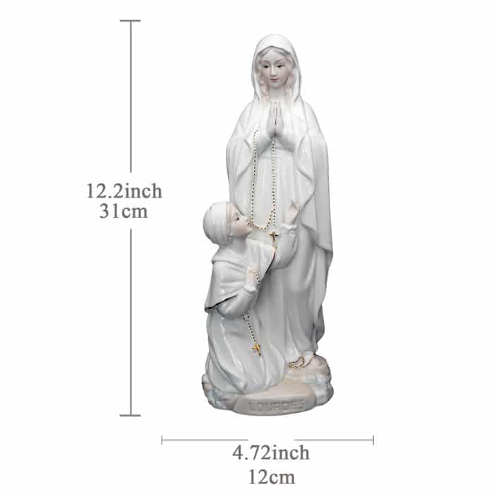 陶瓷摆件-露德和伯尔纳德 31厘米 Catholic religious art