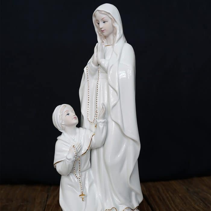 陶瓷摆件-露德和伯尔纳德 31厘米 Catholic religious art