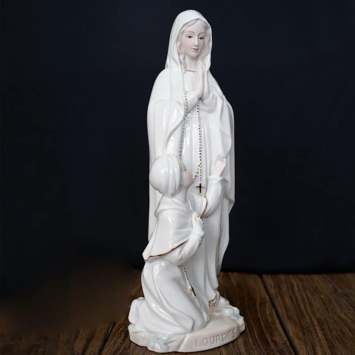 陶瓷摆件-露德和伯尔纳德 31厘米 Catholic religious art
