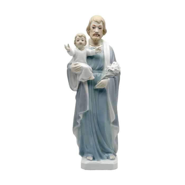 陶瓷摆件-圣若瑟抱耶稣-30cm Catholic religious art