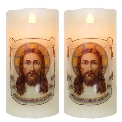 电子蜡烛-圣容-充电款-仿真火焰摇曳-7.5x12.5cm