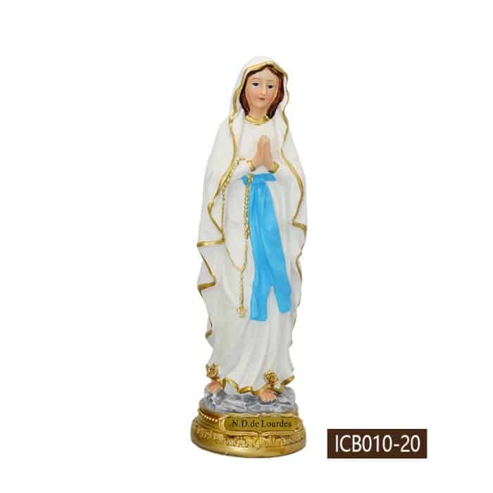 圣像-露德圣母-树脂-20cm Catholic religious art