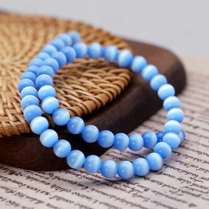 DIY珠子-蓝猫眼8mm（1条约45颗） Catholic religious art