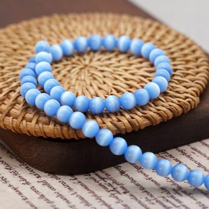 DIY珠子-蓝猫眼8mm（1条约45颗） Catholic religious art