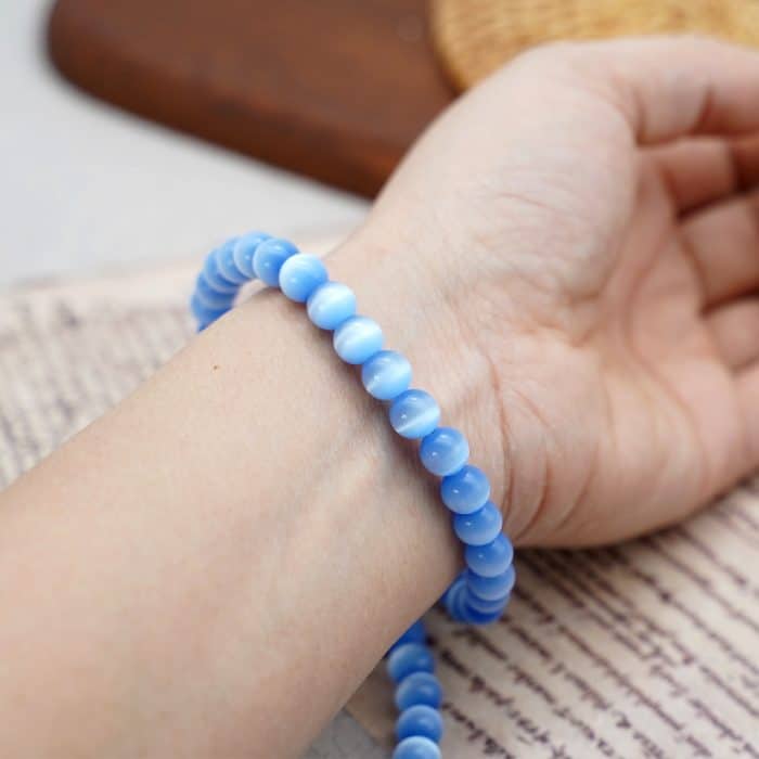 DIY珠子-蓝猫眼8mm（1条约45颗） Catholic religious art