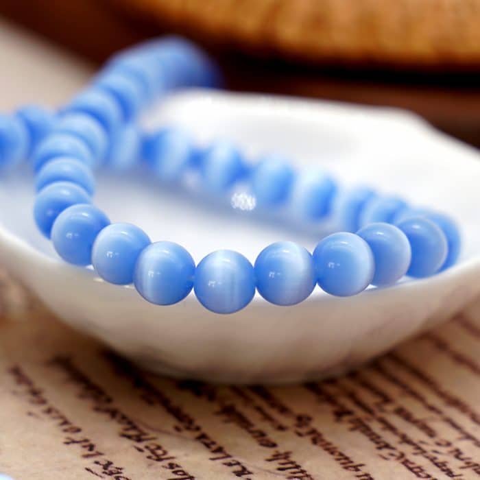 DIY珠子-蓝猫眼8mm（1条约45颗） Catholic religious art