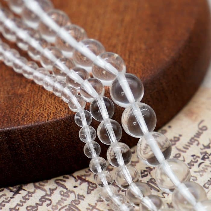 DIY珠子-白水晶 Catholic religious art