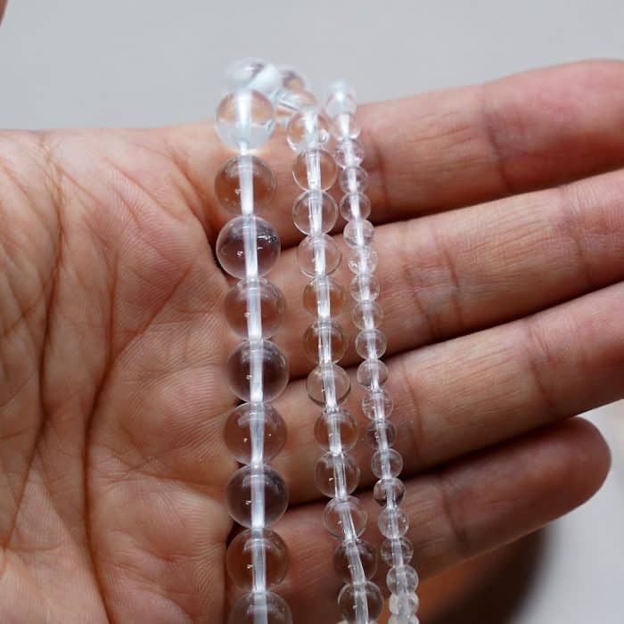 DIY珠子-白水晶 Catholic religious art