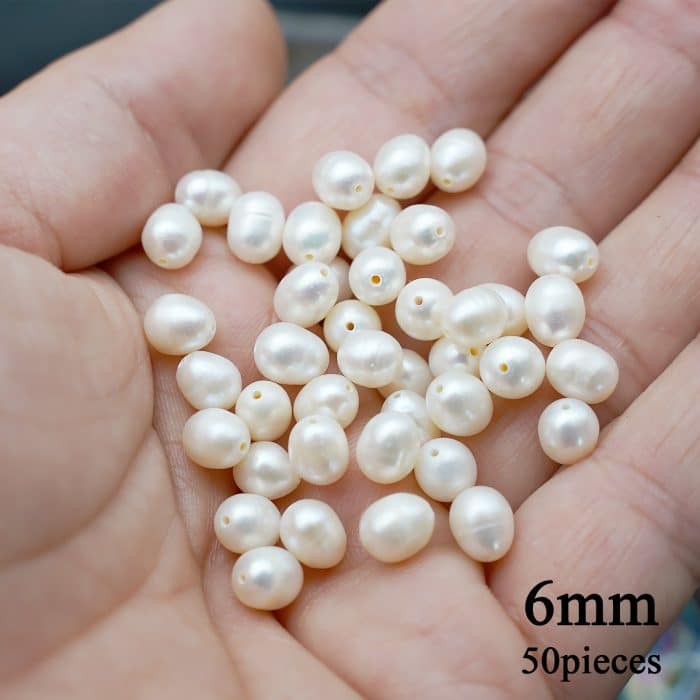 DIY珠子-白珍珠-6mm（1条约50颗） Catholic religious art