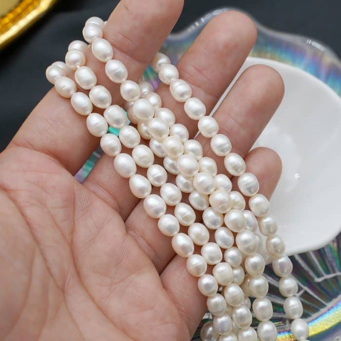 DIY珠子-白珍珠-6mm（1条约50颗） Catholic religious art