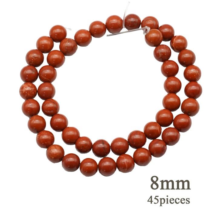 DIY珠子-红石8mm（1条约45颗） Catholic religious art