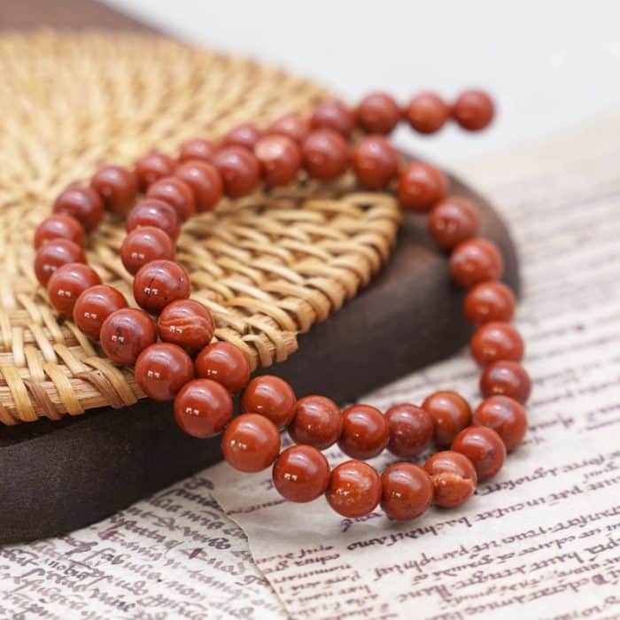 DIY珠子-红石8mm（1条约45颗） Catholic religious art