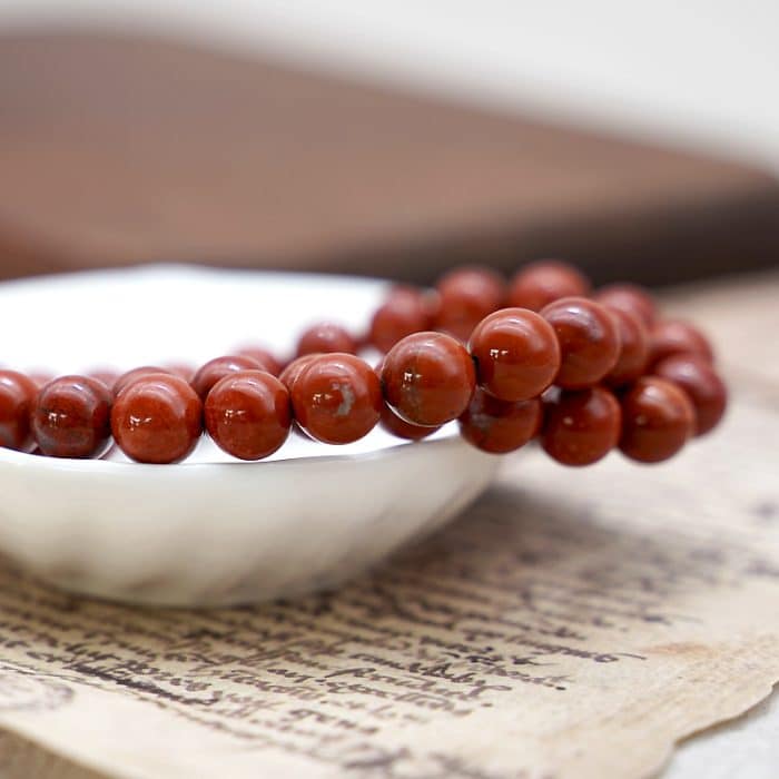 DIY珠子-红石8mm（1条约45颗） Catholic religious art