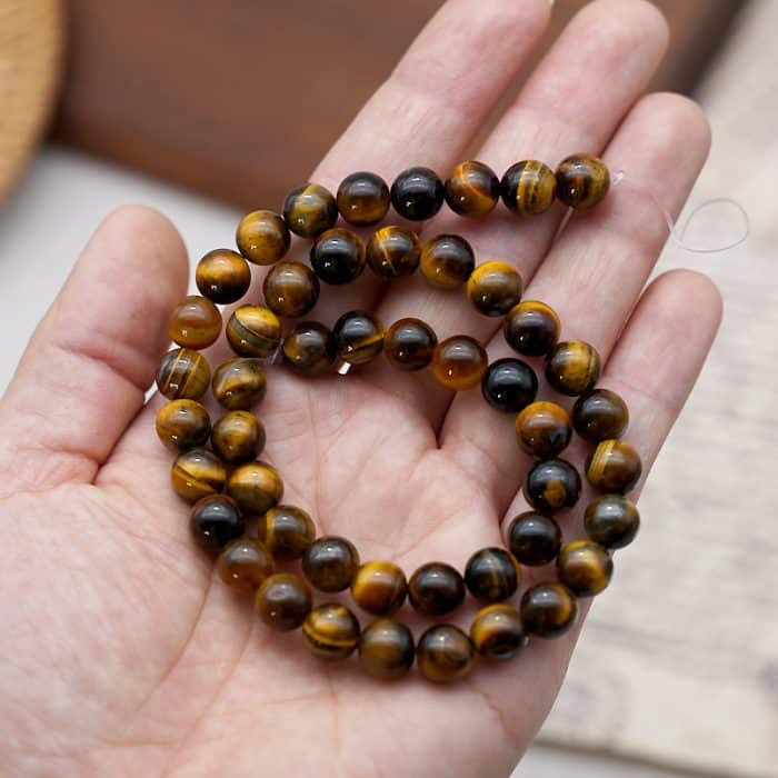 DIY珠子-虎眼石8mm（1条约45颗） Catholic religious art