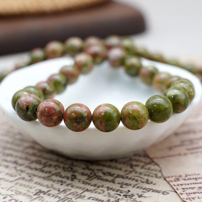 DIY珠子-花绿石8mm（1条约45颗） Catholic religious art