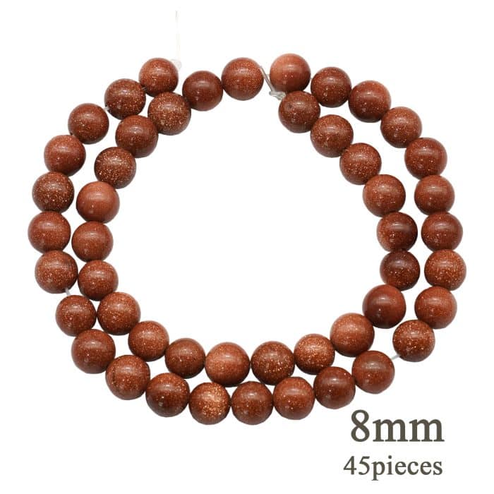 DIY珠子-金沙石8mm（1条约45颗） Catholic religious art