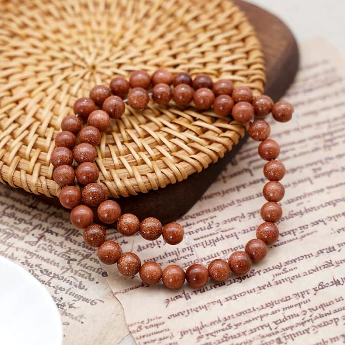 DIY珠子-金沙石8mm（1条约45颗） Catholic religious art