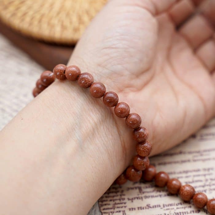 DIY珠子-金沙石8mm（1条约45颗） Catholic religious art