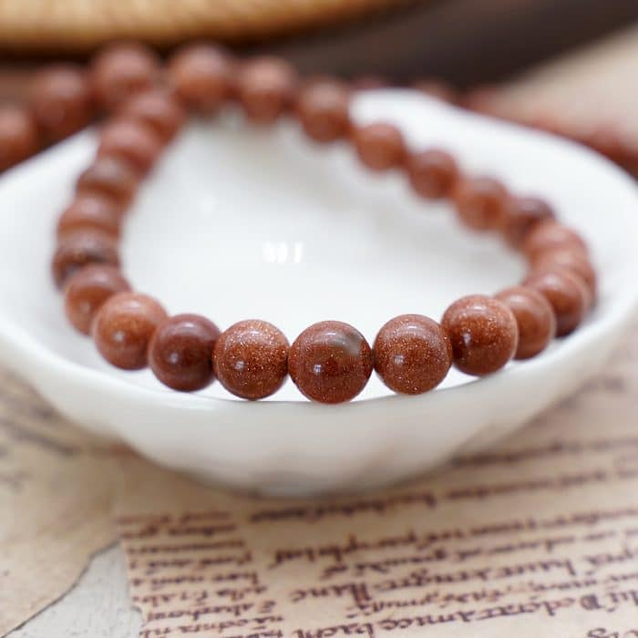 DIY珠子-金沙石8mm（1条约45颗） Catholic religious art