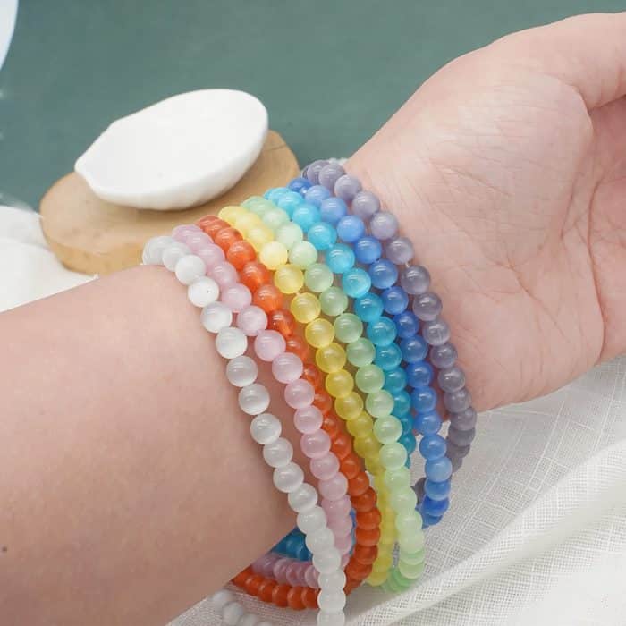 DIY珠子-橘红猫眼6mm（1条约65颗） Catholic religious art