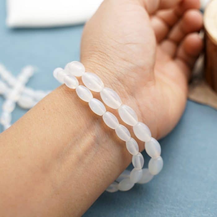 DIY珠子-白玛瑙-米珠 Catholic religious art