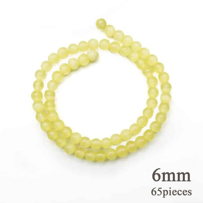 DIY珠子-柳黄猫眼6mm（1条约65颗） Catholic religious art