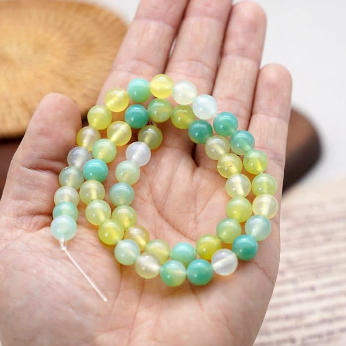 DIY珠子-苹果绿玛瑙8mm（1条约45颗） Catholic religious art