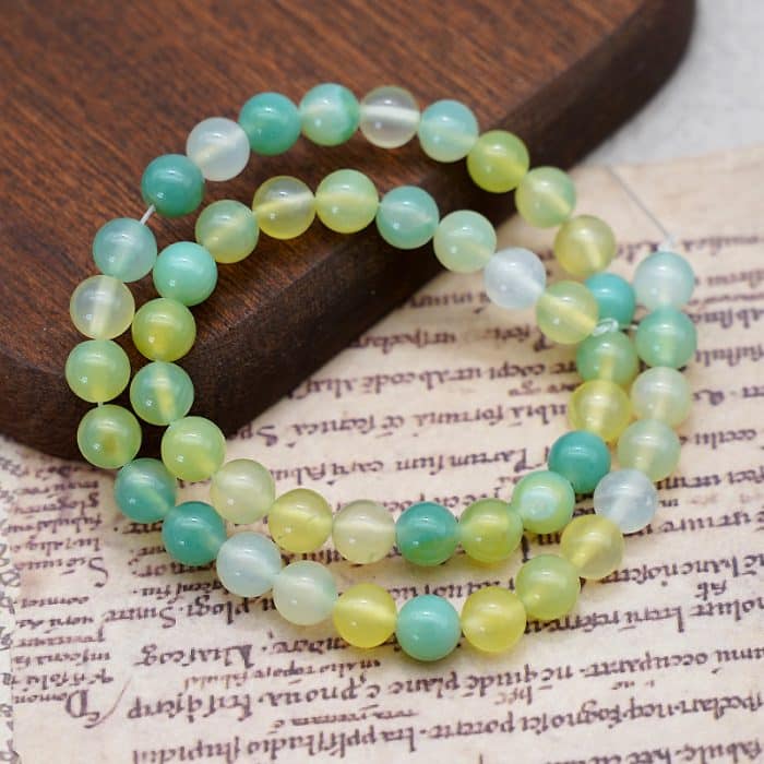 DIY珠子-苹果绿玛瑙8mm（1条约45颗） Catholic religious art