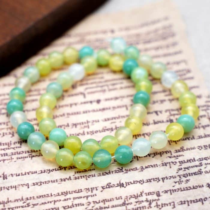 DIY珠子-苹果绿玛瑙8mm（1条约45颗） Catholic religious art
