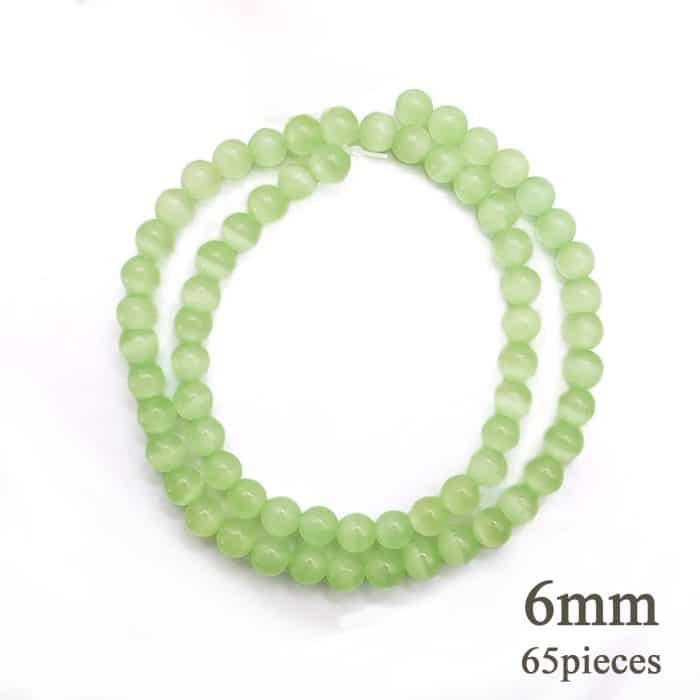 DIY珠子-欧碧绿猫眼6mm（1条约65颗） Catholic religious art