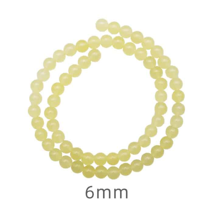 DIY珠子-浅黄玉髓6mm（1条约60颗）孔径约1mm Catholic religious art