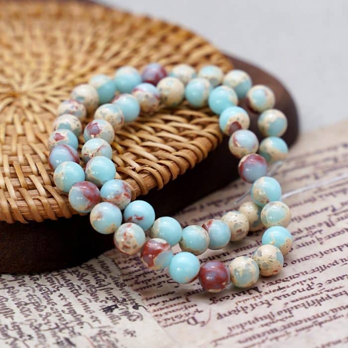 DIY珠子-寿山石-6/8MM Catholic religious art