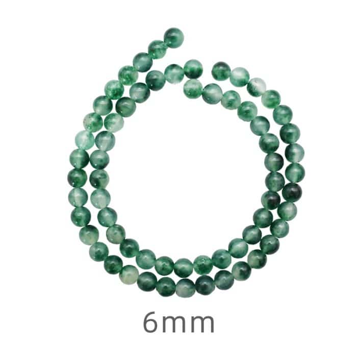 DIY珠子-水草玉髓6mm（1条约60颗）孔径约1mm Catholic religious art