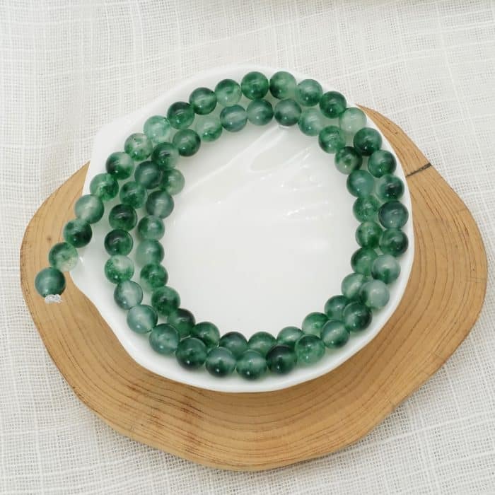 DIY珠子-水草玉髓6mm（1条约60颗）孔径约1mm Catholic religious art