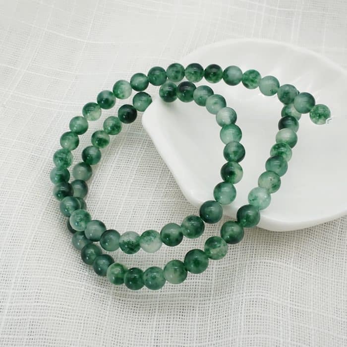 DIY珠子-水草玉髓6mm（1条约60颗）孔径约1mm Catholic religious art