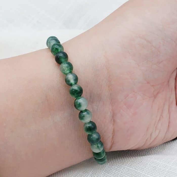 DIY珠子-水草玉髓6mm（1条约60颗）孔径约1mm Catholic religious art