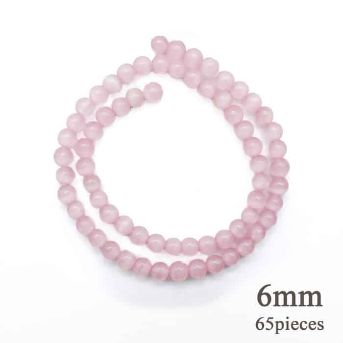 DIY珠子-桃花粉猫眼6mm（1条约65颗） Catholic religious art