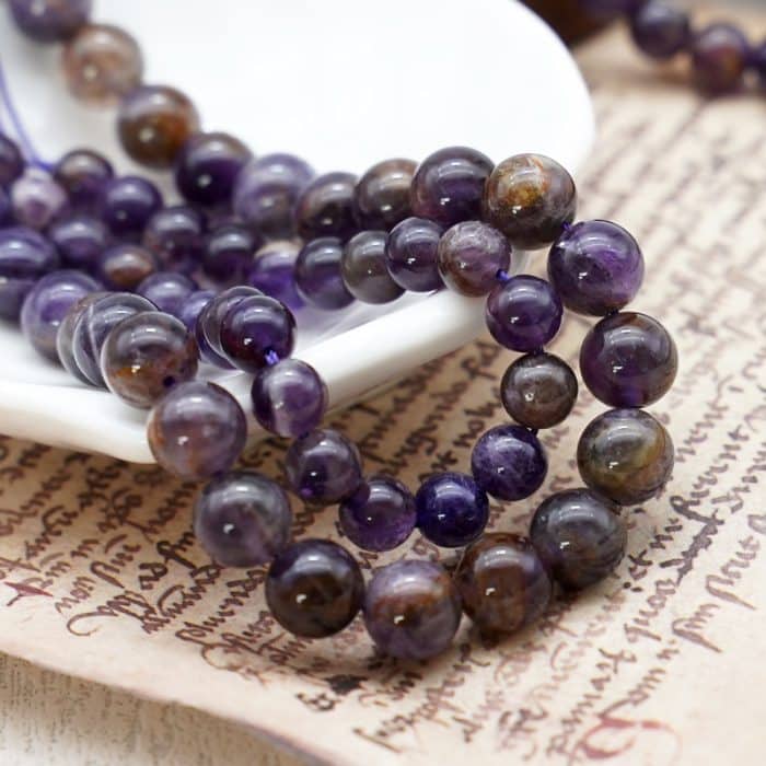 DIY珠子-幽灵紫晶 Catholic religious art