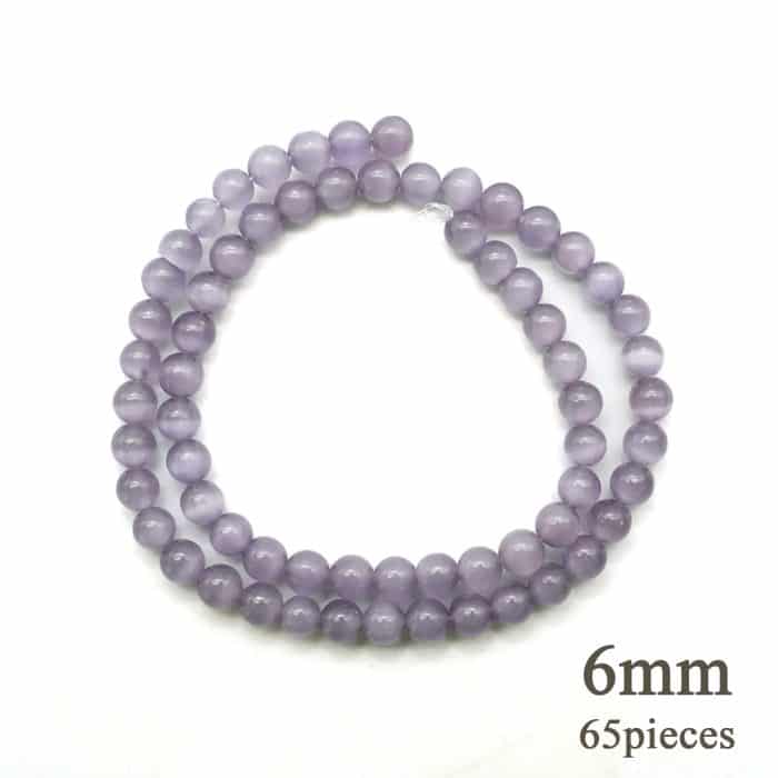 DIY珠子-月光紫猫眼6mm（1条约65颗） Catholic religious art