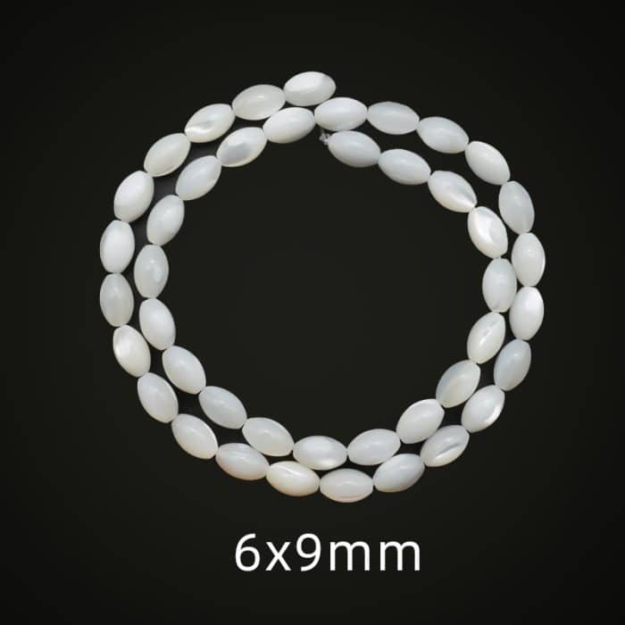 DIY珠子-椭圆贝珠-6x9mm（1条约40颗） Catholic religious art