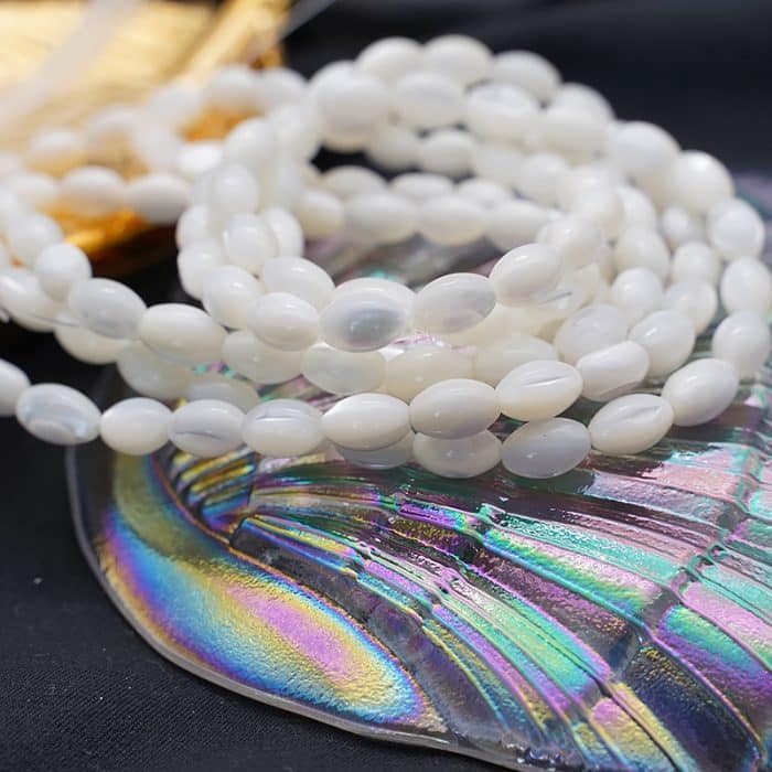 DIY珠子-椭圆贝珠-6x9mm（1条约40颗） Catholic religious art