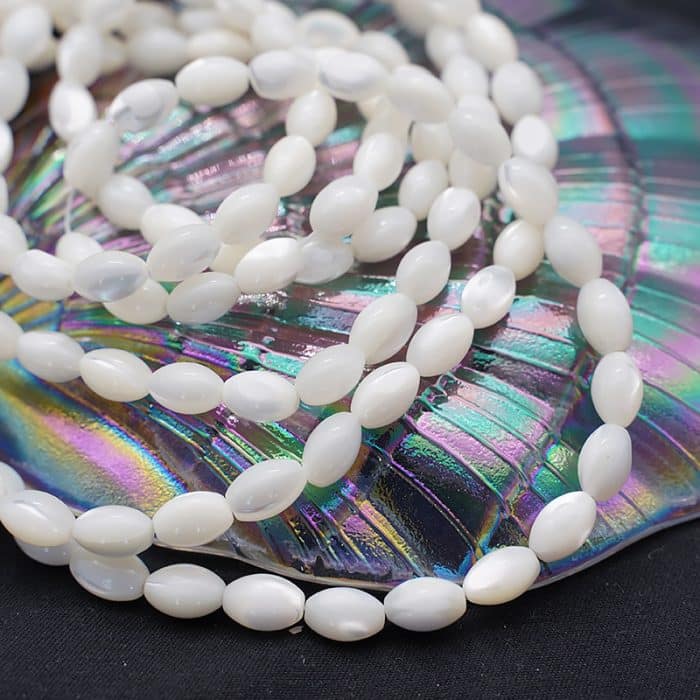 DIY珠子-椭圆贝珠-6x9mm（1条约40颗） Catholic religious art