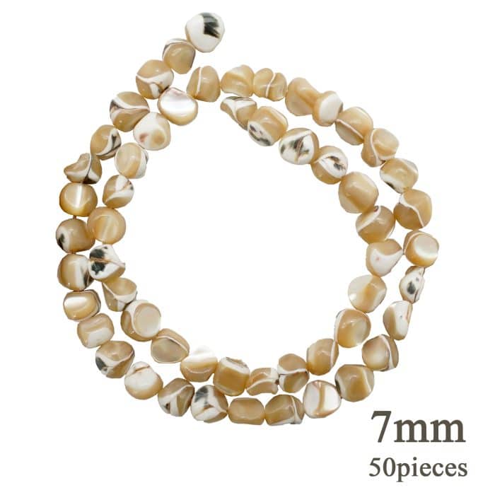 DIY珠子-米色珍珠石7mm（1条约50颗） Catholic religious art