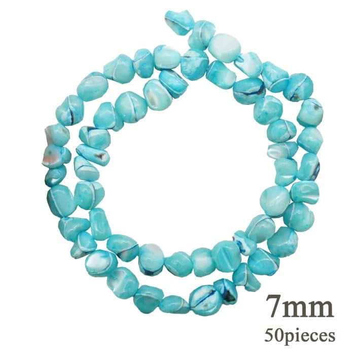 DIY珠子-天蓝珍珠石7mm（1条约50颗） Catholic religious art