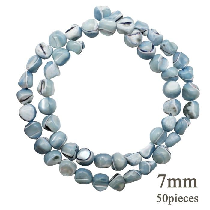 DIY珠子-灰蓝珍珠石7mm（1条约50颗） Catholic religious art