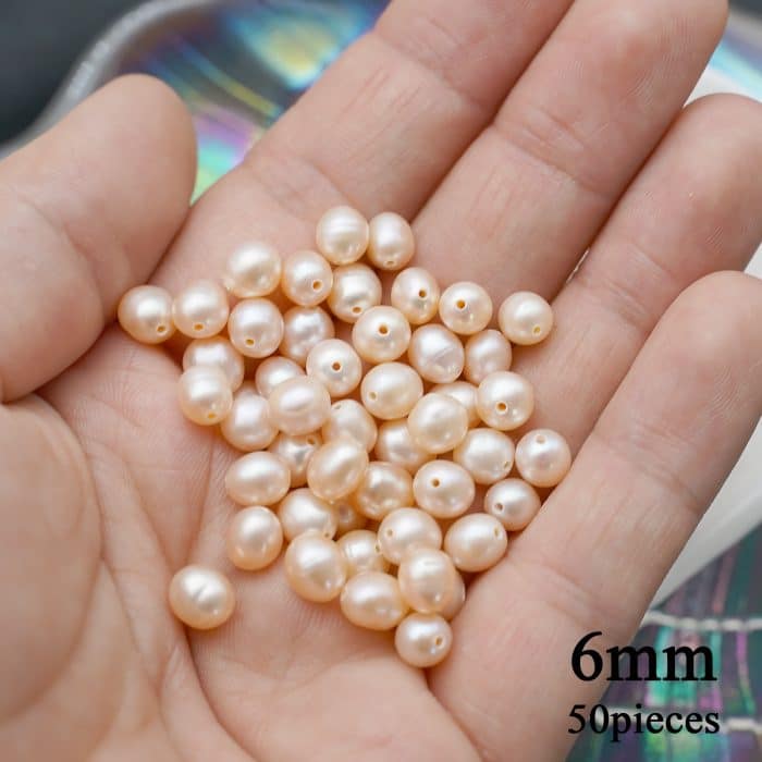 DIY珠子-粉珍珠-6mm（1条约50颗） Catholic religious art